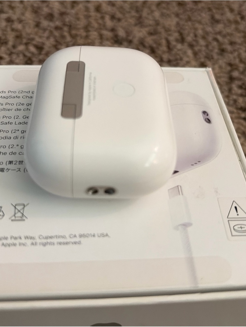 Apple Airpods Pro 2nd Generation Gen 2 with Magsafe USB-C Charging-Model A3048 - Picture 16 of 16